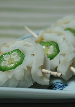 ちくわでオクラをクルクル巻き♫-レシピのメイン写真