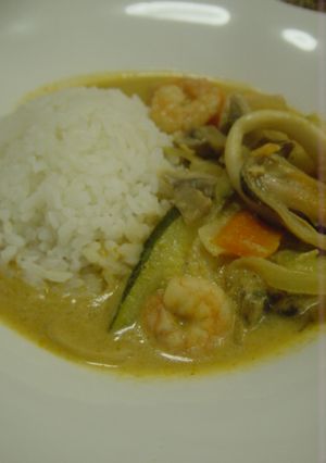 タイ風シーフードカレー・ズッキーニ入り-レシピのメイン写真