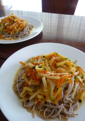 やさしいお酢で☆野菜たっぷり南蛮そば-レシピのメイン写真
