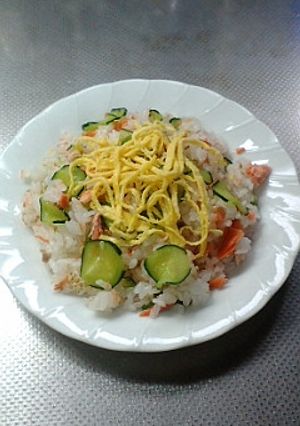 簡単!華やか鮭寿司-レシピのメイン写真