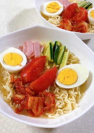 エースコックのワンタン麺で冷やしラーメン-レシピのメイン写真