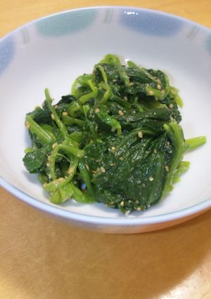 簡単おつまみ☆ほうれんそうのナムル-レシピのメイン写真