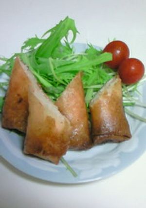 春巻きアレンジ　うちの春巻きタラモ巻き-レシピのメイン写真