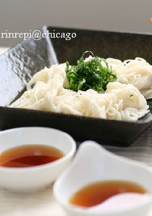 梅風味ひんやりさっぱり素麺-レシピのメイン写真