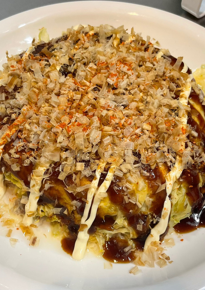 小麦粉、油不使用！炊飯器でお好み焼き！-レシピのメイン写真