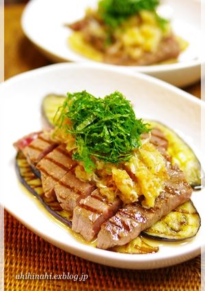 さっぱり梅しらすおろしソースのステーキ-レシピのメイン写真