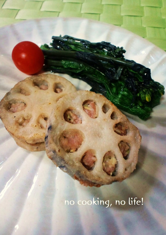 れんこんのはさみ揚げ-レシピのメイン写真