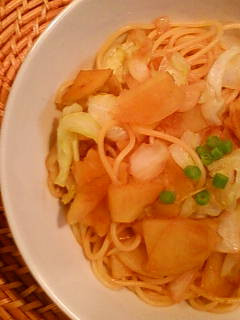新じゃがとキャベツの焦がし醤油風味パスタ-レシピのメイン写真