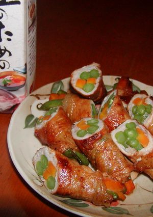 野菜の肉巻き「料理のための清酒」で柔らか-レシピのメイン写真