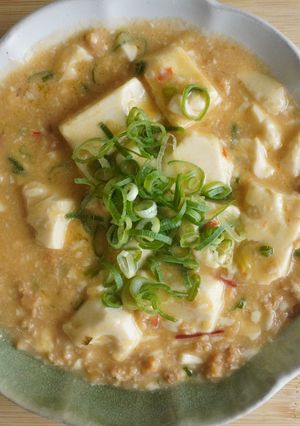 白い！？植物性オーツ麻婆豆腐-レシピのメイン写真