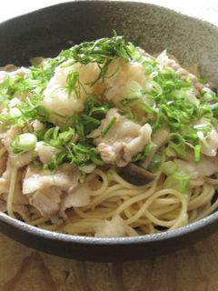さっぱり!豚バラおろしポン酢和風パスタ-レシピのメイン写真