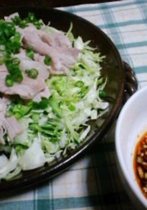 にんにくたっぷり、真夏の豚しゃぶ-レシピのメイン写真