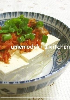 キムチのっけ冷や奴-レシピのメイン写真