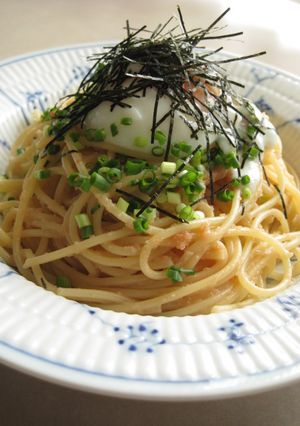 温玉と明太子のパスタ♪-レシピのメイン写真