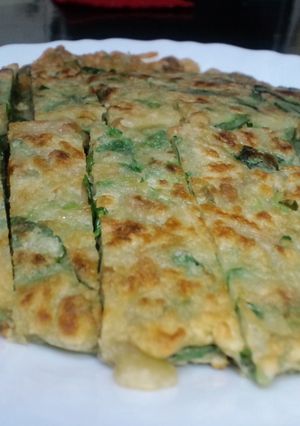 からし菜と納豆のチヂミ風-レシピのメイン写真