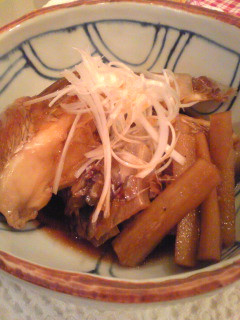 鯛のアラとごぼうの煮物-レシピのメイン写真