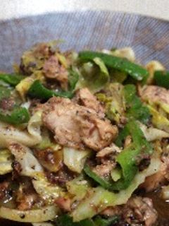 鯖缶とキャベツのごまみそ炒め-レシピのメイン写真