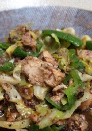 鯖缶とキャベツのごまみそ炒め-レシピのメイン写真