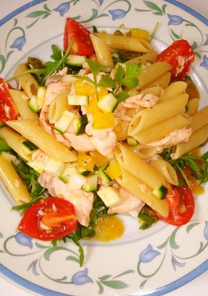 サーモンと野菜のパスタサラダ-レシピのメイン写真
