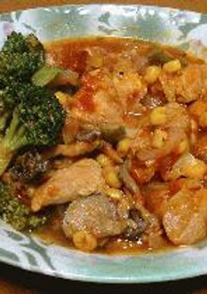 鶏のトマト煮　～カボチャ編～-レシピのメイン写真