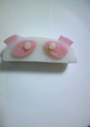 お弁当に♪かまぼこピンクパンダ☆キャラ弁-レシピのメイン写真