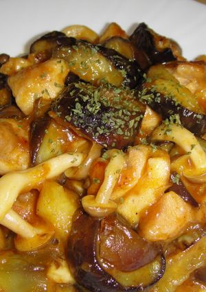 鶏と茄子の酢パイシー炒め-レシピのメイン写真