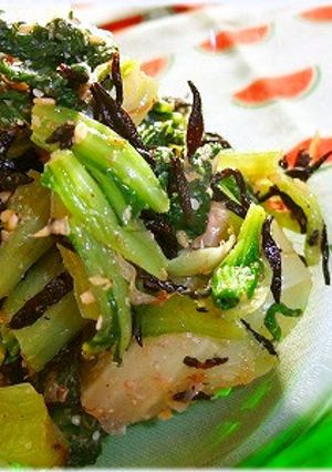 *チンゲン菜の塩ひじき和え*-レシピのメイン写真