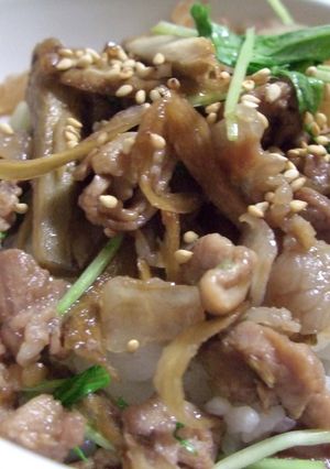 豚ごぼう丼-レシピのメイン写真