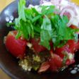 ヘルシー!トマトのザーサイの薬味和え!