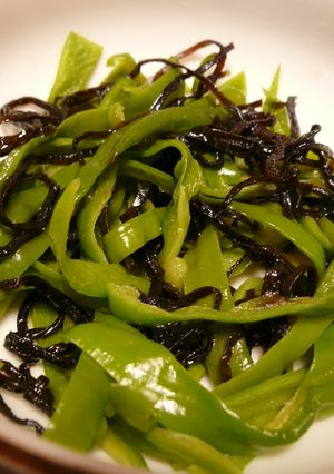 ピーマンの塩昆布和え-レシピのメイン写真