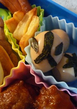 キャラ弁　シンケンジャー　味付たまご-レシピのメイン写真