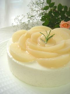 初夏の香り◇桃のムースケーキ◇-レシピのメイン写真