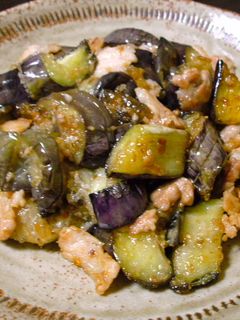 揚げ茄子と豚バラ肉の炒め物-レシピのメイン写真