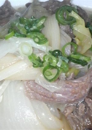 ♪すじ肉と玉葱-レシピのメイン写真