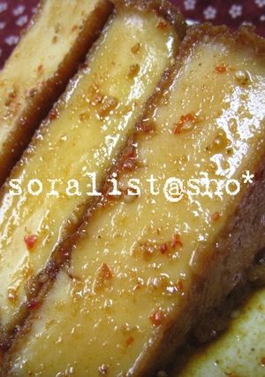 厚揚げに味が染み込むピリ辛ごま煮-レシピのメイン写真