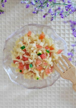 夏野菜の冷製パスタ風-レシピのメイン写真