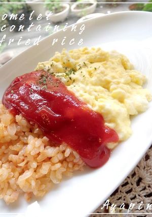 ふわふわ❤卵のオムライス（お弁当編あり）-レシピのメイン写真