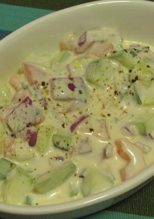 カレーの友ライタ(ヨーグルトサラダ）-レシピのメイン写真