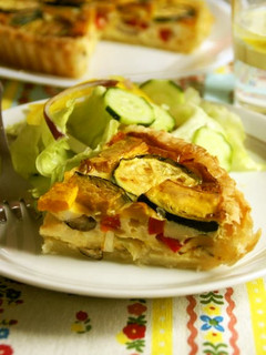 夏野菜のキッシュ-レシピのメイン写真