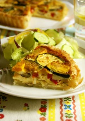 夏野菜のキッシュ-レシピのメイン写真