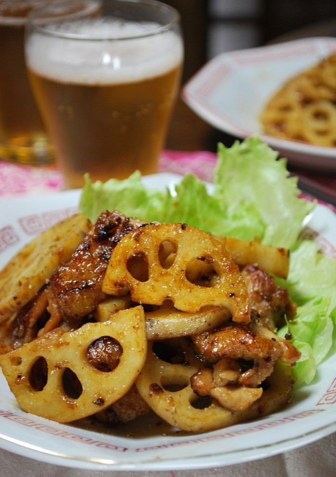 れんこんと鶏肉のコク旨！ピリ辛炒め❤-レシピのメイン写真