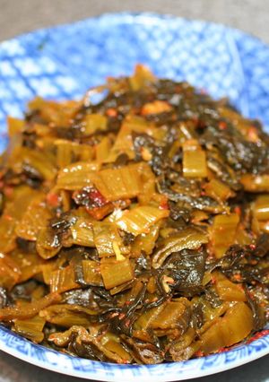 独身男の高菜漬け胡麻油炒め-レシピのメイン写真