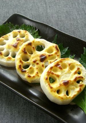 ぬって焼くだけ！からしマヨレンコン-レシピのメイン写真