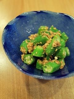 オクラの梅ごま和え-レシピのメイン写真