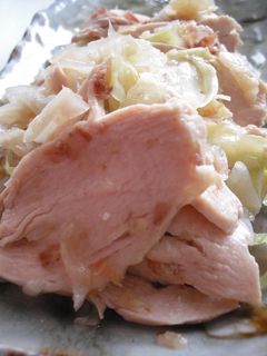 蒸し鶏とキャベツのにんにくレモンマリネ-レシピのメイン写真