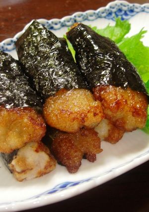 れんこん餅の磯辺巻き-レシピのメイン写真