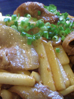 バラ肉と長芋のレモンバター炒め-レシピのメイン写真