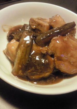 鶏むね肉と茄子のとろみ炒め-レシピのメイン写真