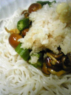 ネバネバあっさり♡そうめん-レシピのメイン写真