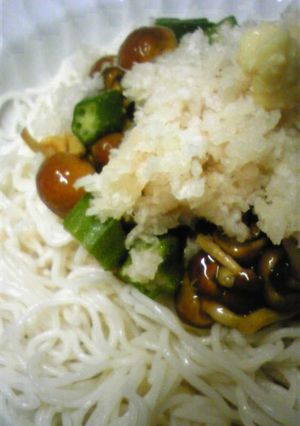 ネバネバあっさり♡そうめん-レシピのメイン写真